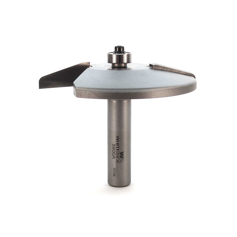 5900A 2-Wing Large Raised Panel Router Bit 3-1/4" D, Straight with Radius